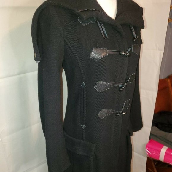 rag & bone Jackets & Blazers - Rag and Bone Wool Womens Mid Length Black Coat 2